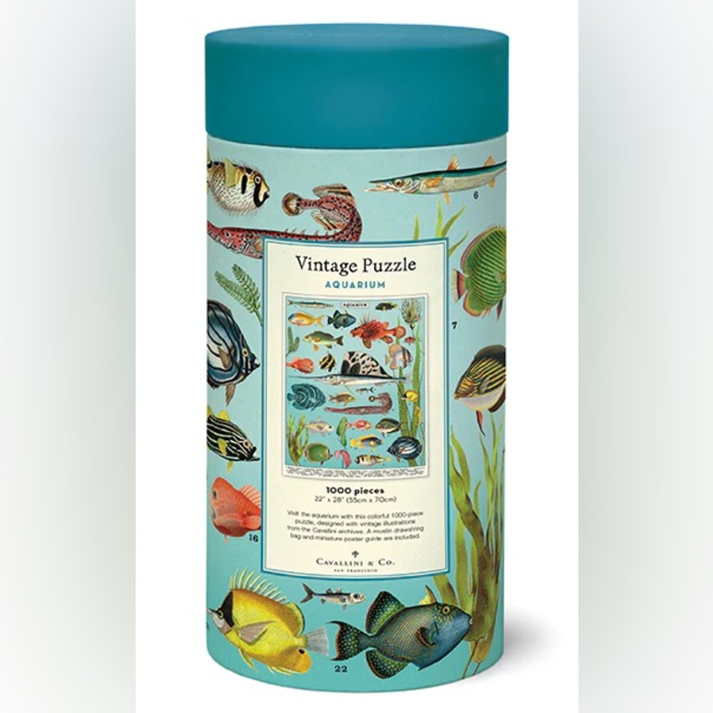 Cavallini & Co. - Vintage 1000 Piece Puzzle - Aquarium - Picture 2 of 3
